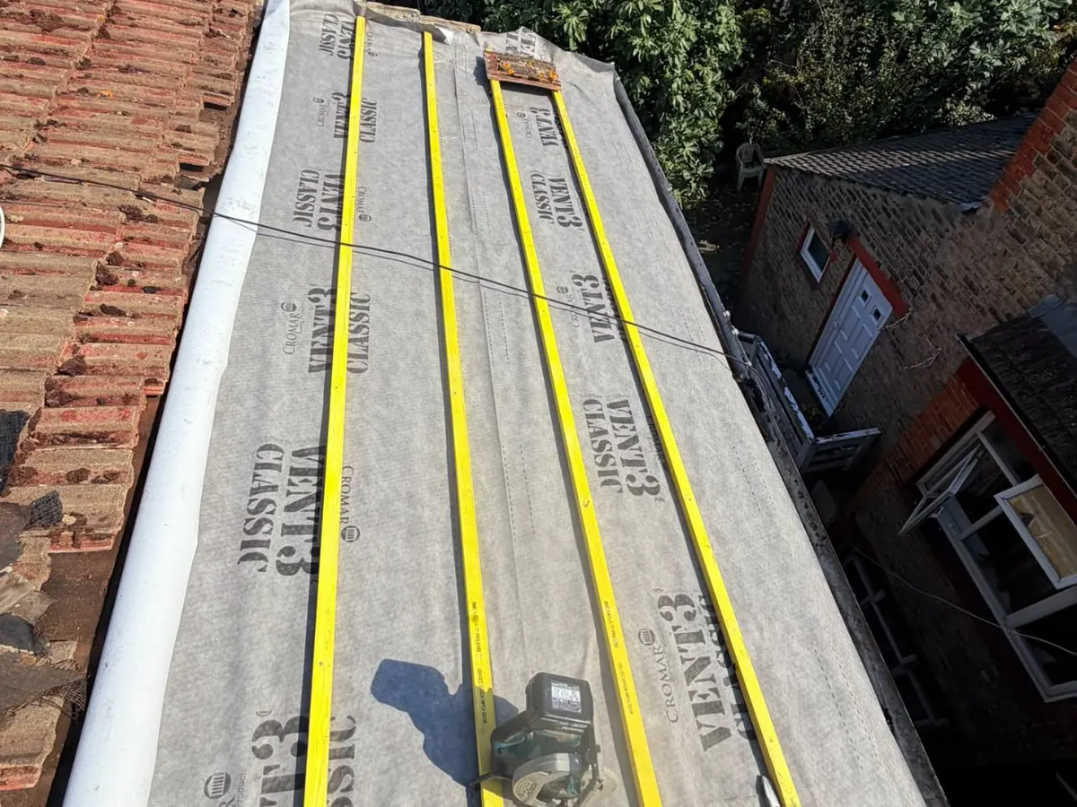 Re-roof in progress – Stratton Roofing job #13, Sussex