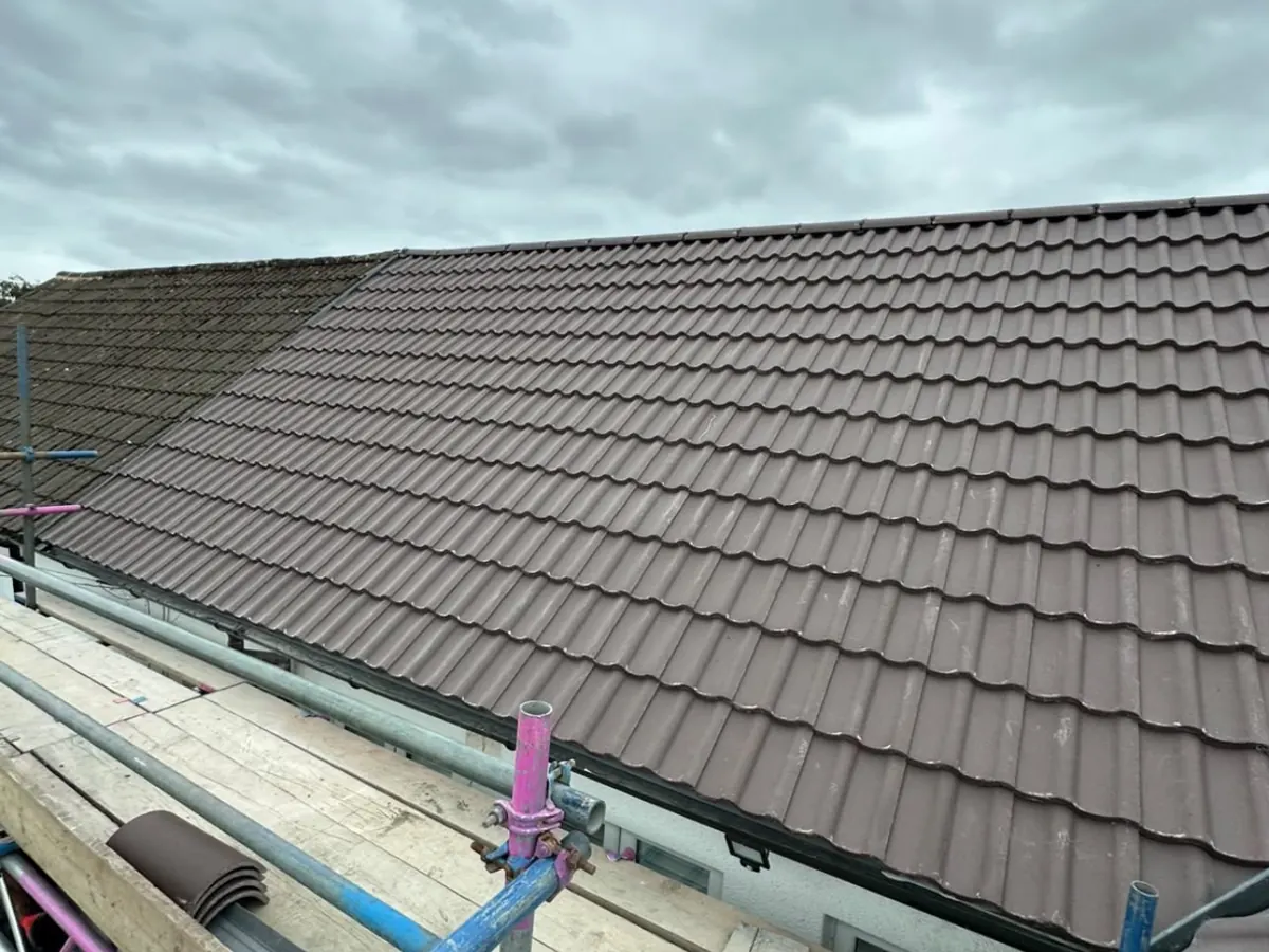Re-roof in progress – Stratton Roofing job #15, Sussex